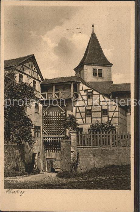 Harburg Schwaben Burgeingang mit Fallgatter