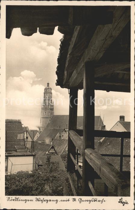 Noerdlingen Blick auf die St.Georgkirche