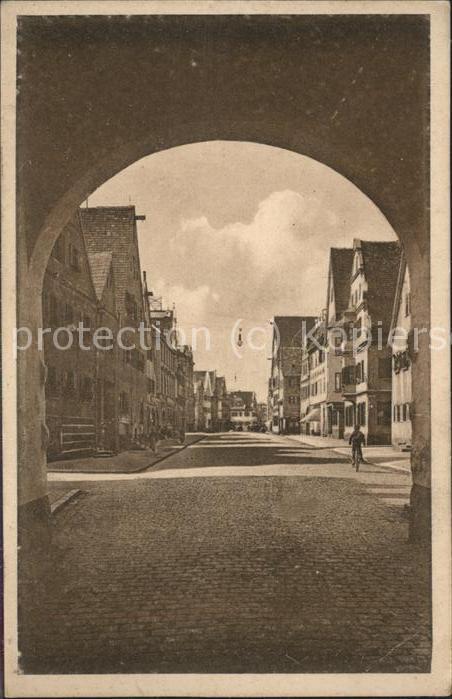 Dillingen Donau Blick durchs mittlere Tor