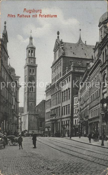 AUGSBURG  CITY Altes Rathaus mit Perlachturm