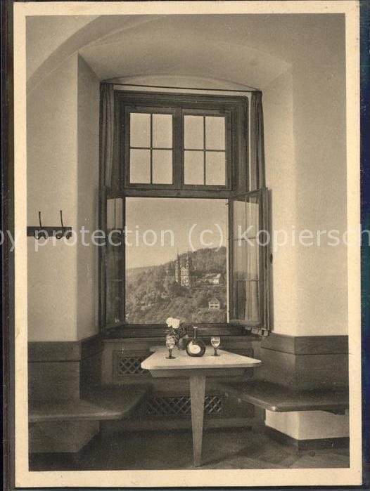 WueRZBURG Bayern Blick auf Kaepelle von der Festung Marienberg aus