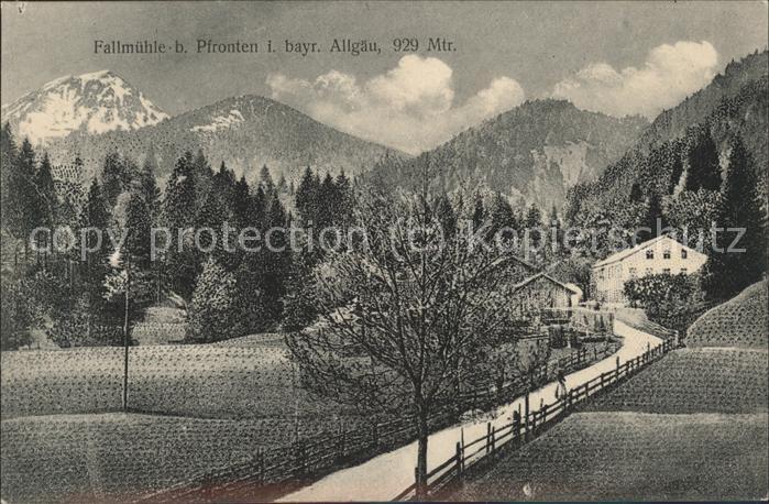 Pfronten Ostallgaeu Bayern Fallmuehle