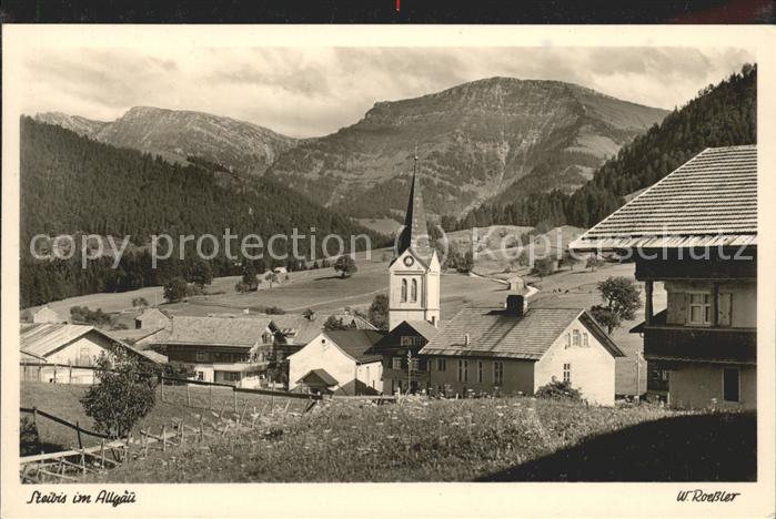 Steibis Oberstaufen Bayern Panorama Kirche