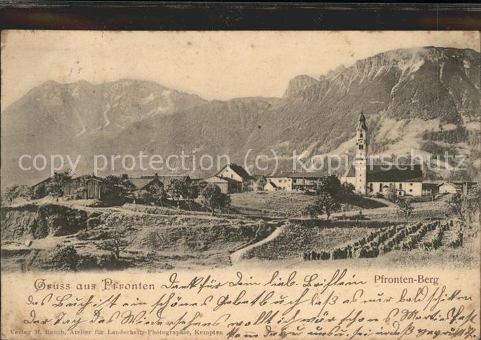 Pfronten Ostallgaeu Bayern Panorama