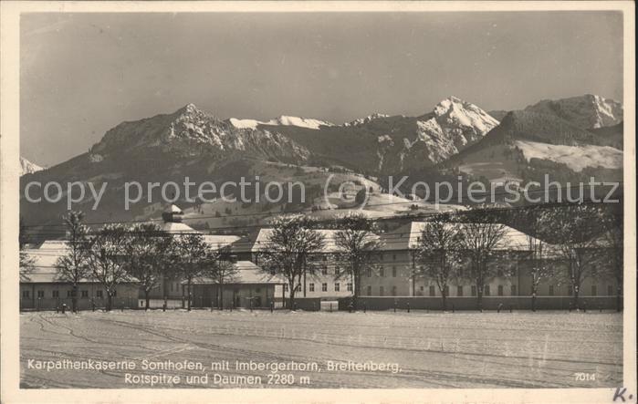 Sonthofen Oberallgaeu Karpartenkaserne Imberghorn Breitenberg