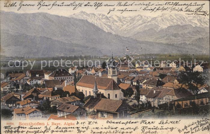 Sonthofen Oberallgaeu Panorama