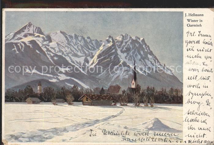 GARMISCH-PARTENKIRCHEN Bayern Panorama im Schnee