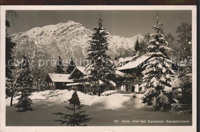 GARMISCH-PARTENKIRCHEN Bayern Aule Alm im Schnee
