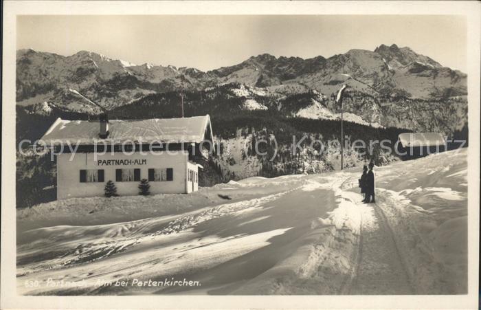 GARMISCH-PARTENKIRCHEN Bayern Partnach-Alm im Schnee