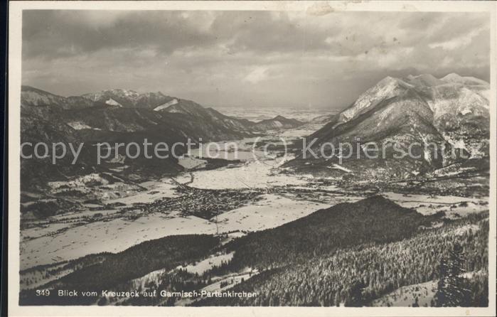 GARMISCH-PARTENKIRCHEN Bayern Blick vom Kreuzeck