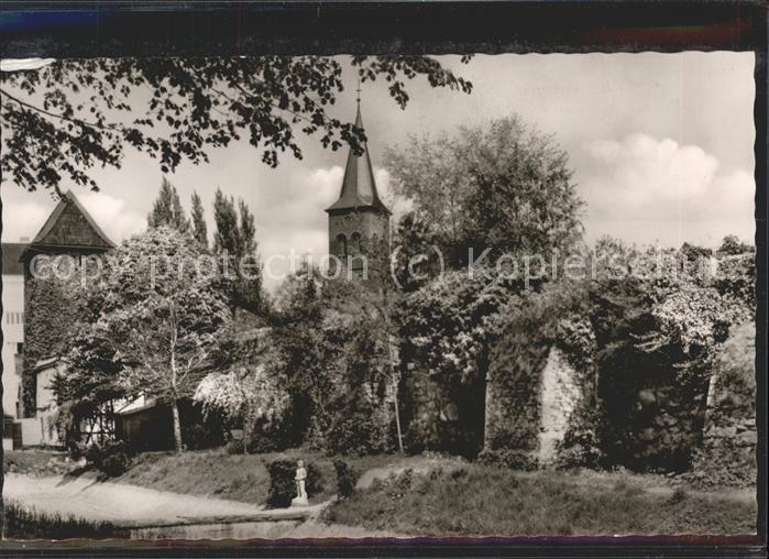 Ratingen Stadtgraben Trinsenturm Kirche