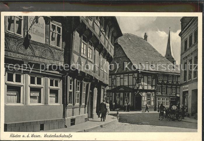 Hoexter Weser Westerbachstrasse Fachwerkt