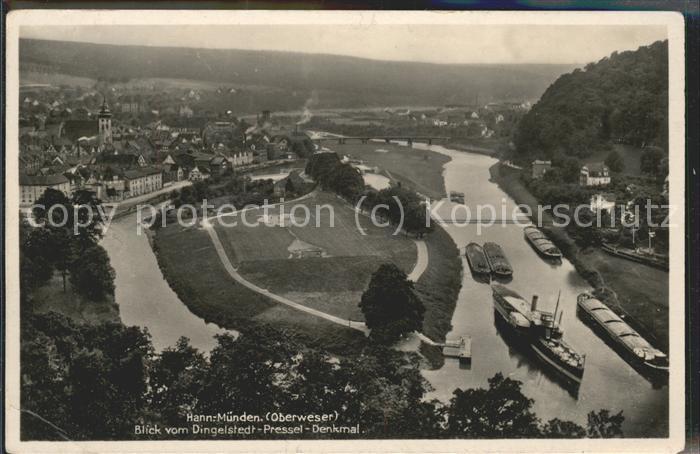 Hann. Muenden Blick vom Dingelstedt-Pressel-Denkmal