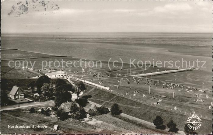 Burhave Strand Fliegeraufnahme