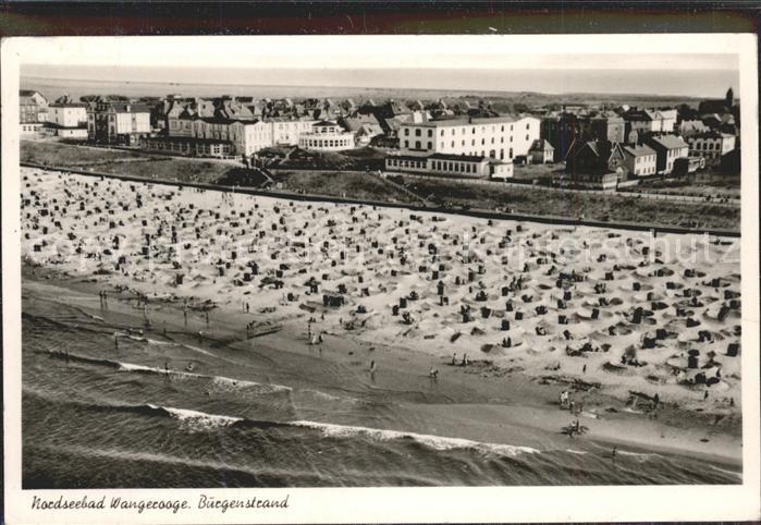 Wangerooge Nordseebad Strand Burgen Baden Fliegeraufnahme