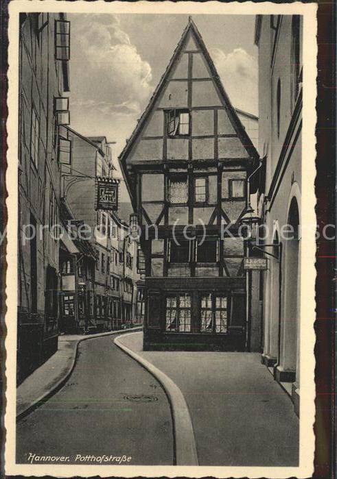 HANNOVER  CITY Potthofstrasse Fachwerk