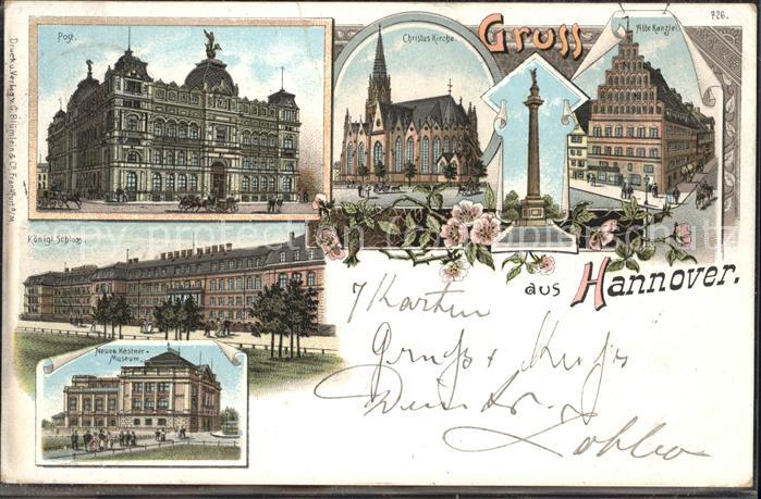 HANNOVER CITY Post Alte Kanzlei Museum Koenigsschloss