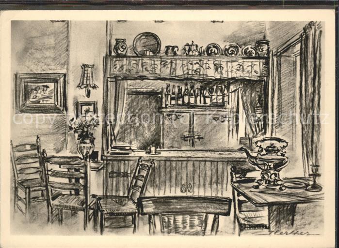 Bad Pyrmont Berg-Klause Künstlerkarte