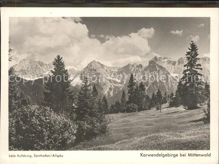 Sonthofen Oberallgaeu Karwendelgebirge bei Mittenwald