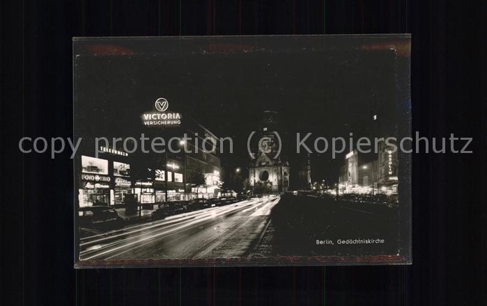 BERLIN  CITY Gedaechtniskirche bei Nacht