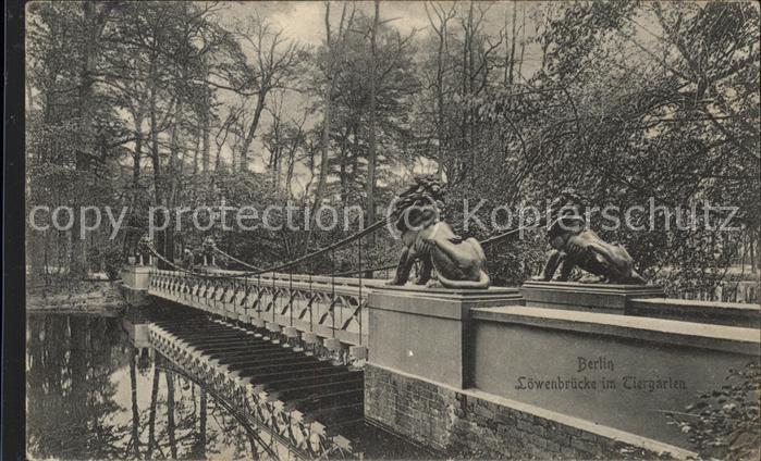 BERLIN  CITY Loewenbruecke im Tiergarten