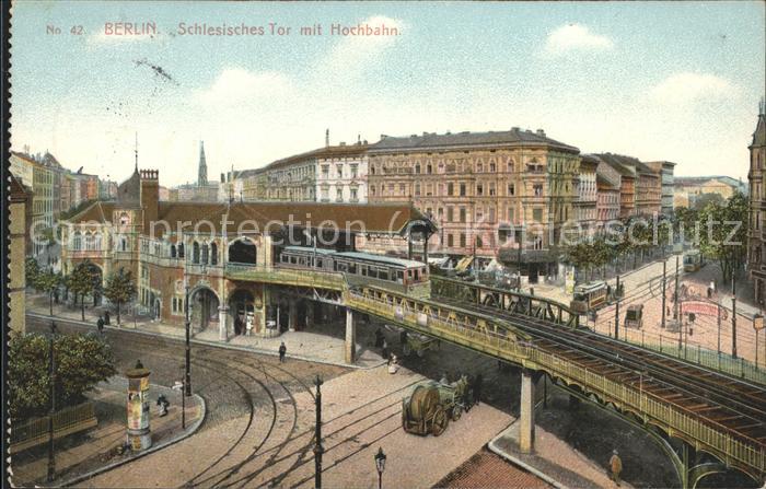 BERLIN  CITY Schlesisches Tor mit Hochbahn