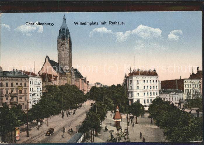Charlottenburg Wilhelmplatz mit Rathaus