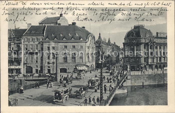 BERLIN  CITY Weidendammer Bruecke und Komische Oper