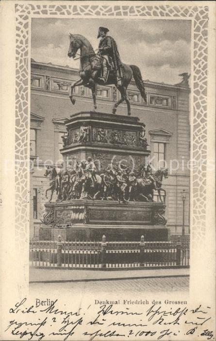 BERLIN  CITY Denkmal Friedrich des Grossen