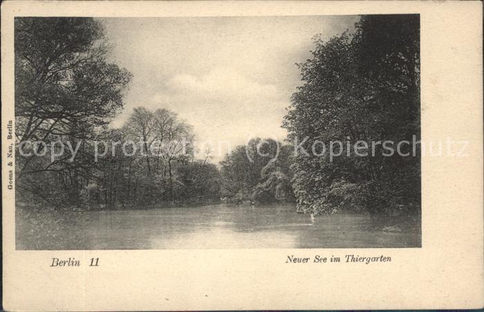 BERLIN  CITY Neuer See im Thiergarten