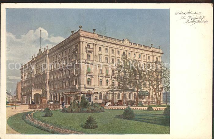 BERLIN  CITY Hotel Atlantic Der Kaiserhof Wilhelmsplatz