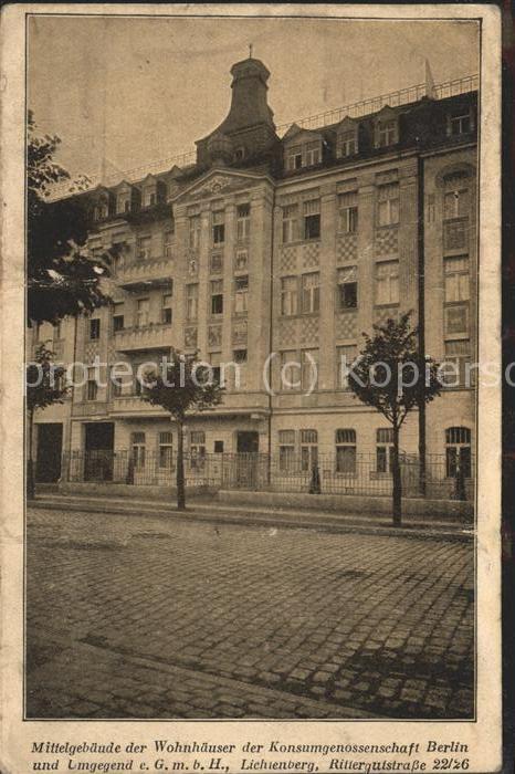 BERLIN  CITY Wohnhaeuser der Konsumges Berlin