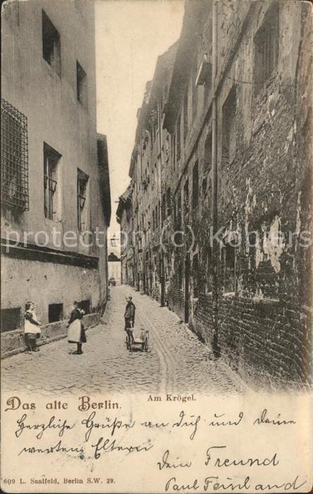 BERLIN  CITY Das alte Berlin Am Kroegel