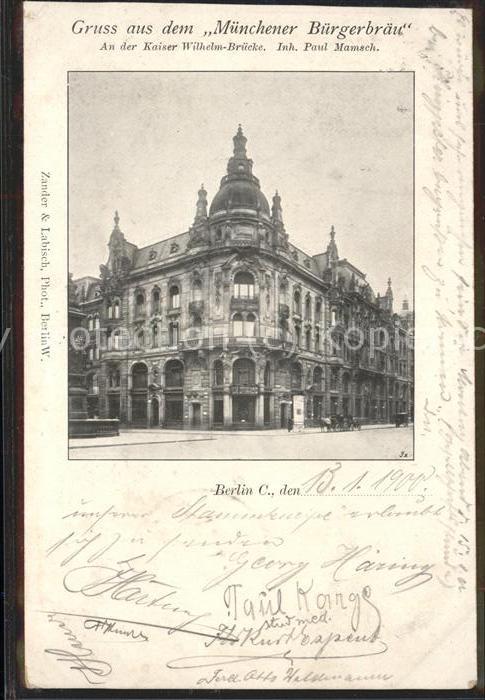 BERLIN  CITY Muenchener Buergerbraeu