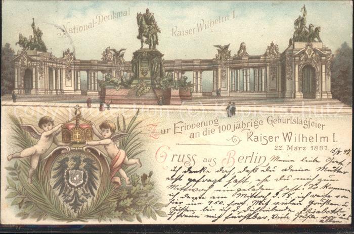 BERLIN  CITY National Denkmal Kaiser Wilhelm I