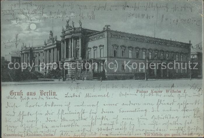 BERLIN  CITY Palais Kaiser Wilhelm I