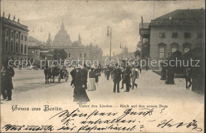BERLIN  CITY Unter den Linden Blick auf den neuen Dom