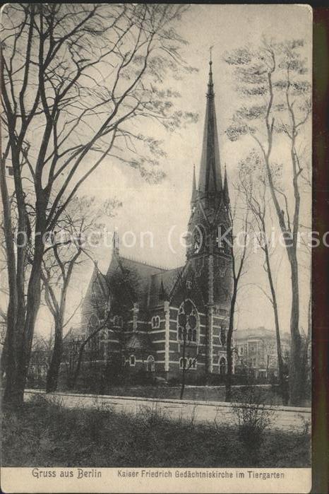 BERLIN  CITY Kaiser Friedrich Gedaechtniskirche im Tiergarten