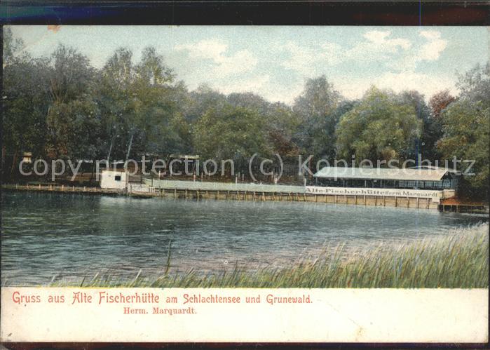 BERLIN  CITY Alte Fischerhuette am Schlachtensee und Grunewald