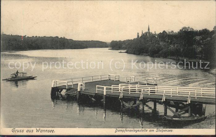 Wannsee Dampferanlegestelle am Stolpersee
