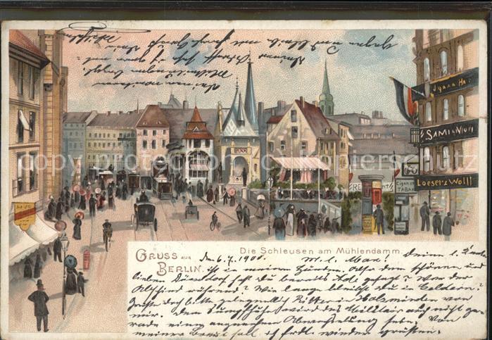 BERLIN  CITY Schleusen am Muehlendamm