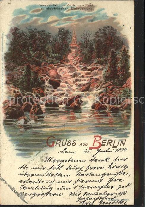 BERLIN  CITY Wasserfall im Victoria Park