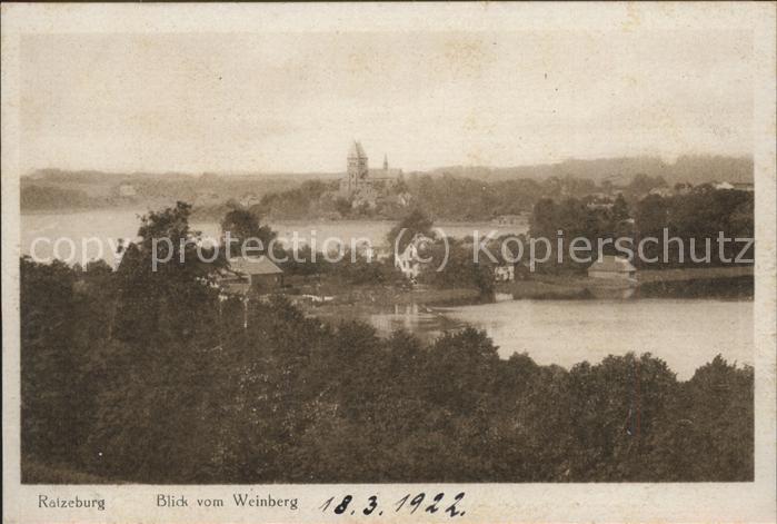 Ratzeburg Schleswig-Holstein Blick vom Weinberg