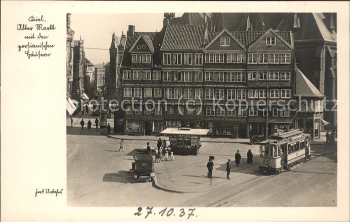 KIEL  CITY Alter Markt mit pertianischen Haeusern
