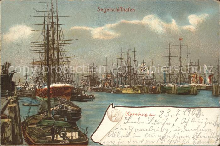 HAMBURG  CITY Segelschiffe Hafen