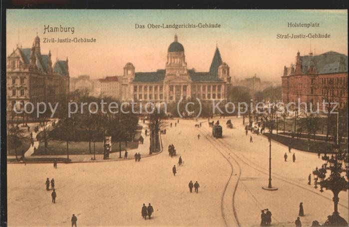 HAMBURG  CITY Zivil Justizgebaeude Oberlandesgerichts Gebaeude Holstenplatz Stra