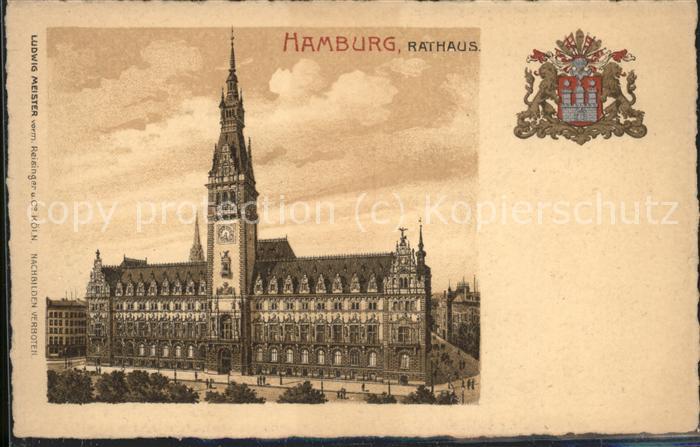 HAMBURG  CITY Rathaus Wappen