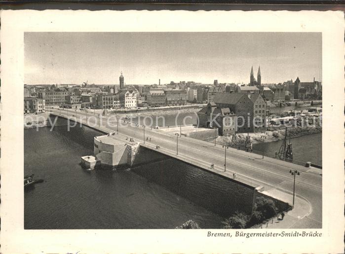 BREMEN  CITY Buergermeister Smidt Bruecke