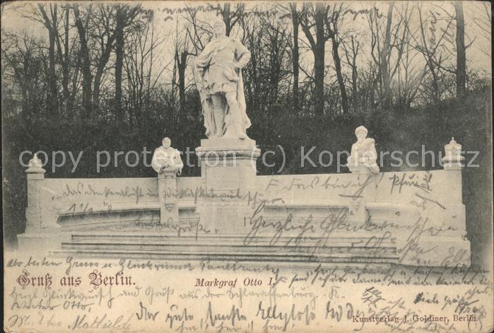 BERLIN  CITY Markgraf Otto I Denkmal
