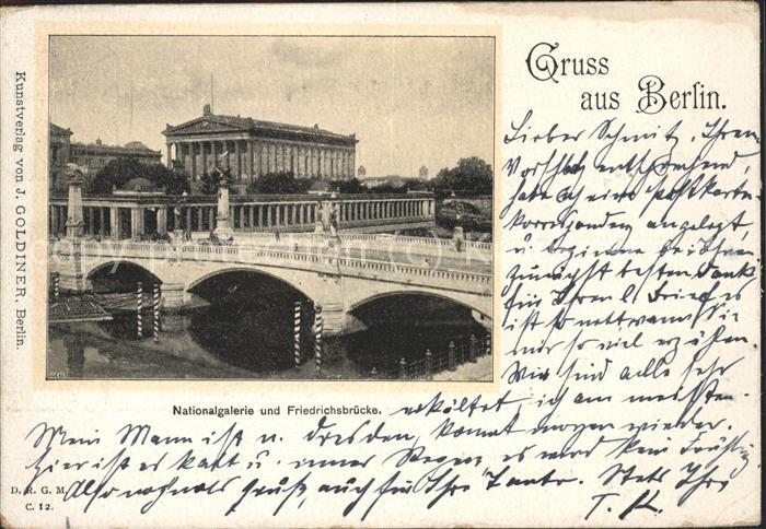 BERLIN  CITY Nationalgalerie und Friedrichsbruecke